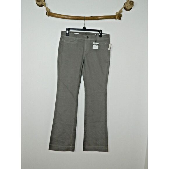 Gap Pants Khakis Denim Washed Women's Size 2 Green‎ Slim Boot Low Rise - Picture 4 of 10